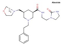 (3R,5S)-5-(4-morpholinylmethyl)-N-[2-(2-oxo-1-imidazolidinyl)ethyl]-1-(2-phenylethyl)-3-piperidinecarboxamide