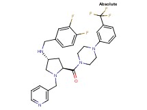 (3R,5S)-N-(3,4-difluorobenzyl)-1-(3-pyridinylmethyl)-5-({4-[3-(trifluoromethyl)phenyl]-1-piperazinyl}carbonyl)-3-pyrrolidinamine