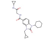 1-cyclohexyl-N-[2-(cyclopropylamino)-2-oxoethyl]-3-(cyclopropylmethyl)-2-oxo-2,3-dihydro-1H-benzimidazole-5-carboxamide