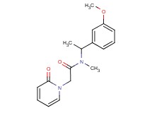 N-[1-(3-methoxyphenyl)ethyl]-N-methyl-2-(2-oxopyridin-1(2H)-yl)acetamide