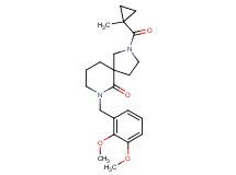 7-(2,3-dimethoxybenzyl)-2-[(1-methylcyclopropyl)carbonyl]-2,7-diazaspiro[4.5]decan-6-one