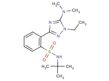 N-(tert-butyl)-2-[5-(dimethylamino)-1-ethyl-1H-1,2,4-triazol-3-yl]benzenesulfonamide