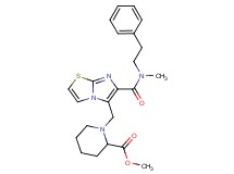 methyl 1-[(6-{[methyl(2-phenylethyl)amino]carbonyl}imidazo[2,1-b][1,3]thiazol-5-yl)methyl]-2-piperidinecarboxylate