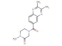 4-[(2,3-dimethyl-6-quinoxalinyl)carbonyl]-1-methyl-2-piperazinone