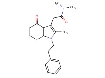 N,N-dimethyl-2-[2-methyl-4-oxo-1-(2-phenylethyl)-4,5,6,7-tetrahydro-1H-indol-3-yl]acetamide
