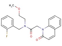 N-(2-fluorobenzyl)-N-(2-methoxyethyl)-2-(2-oxoquinolin-1(2H)-yl)acetamide