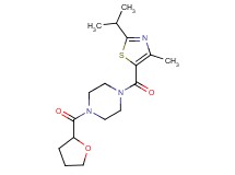 1-[(2-isopropyl-4-methyl-1,3-thiazol-5-yl)carbonyl]-4-(tetrahydro-2-furanylcarbonyl)piperazine