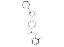 N-(2-chlorophenyl)-4-(4-cyclohexyl-1H-1,2,3-triazol-1-yl)piperidine-1-carboxamide