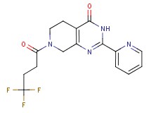 2-pyridin-2-yl-7-(4,4,4-trifluorobutanoyl)-5,6,7,8-tetrahydropyrido[3,4-d]pyrimidin-4(3H)-one