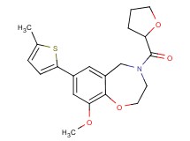 9-methoxy-7-(5-methyl-2-thienyl)-4-(tetrahydro-2-furanylcarbonyl)-2,3,4,5-tetrahydro-1,4-benzoxazepine