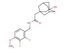 N-(2,3-difluoro-4-methoxybenzyl)-2-(3-hydroxy-1-adamantyl)acetamide