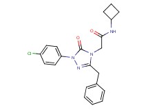 2-[3-benzyl-1-(4-chlorophenyl)-5-oxo-1,5-dihydro-4H-1,2,4-triazol-4-yl]-N-cyclobutylacetamide
