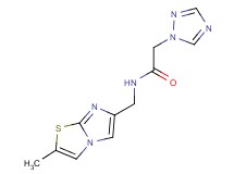 N-[(2-methylimidazo[2,1-b][1,3]thiazol-6-yl)methyl]-2-(1H-1,2,4-triazol-1-yl)acetamide