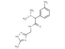 2-(dimethylamino)-2-(3-methylphenyl)-N-[(5-methyl-1H-1,2,4-triazol-3-yl)methyl]acetamide