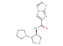 N-[(3R*,4R*)-4-(1-pyrrolidinyl)tetrahydro-3-furanyl]imidazo[2,1-b][1,3]thiazole-6-carboxamide