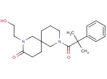 2-(2-hydroxyethyl)-8-(2-methyl-2-phenylpropanoyl)-2,8-diazaspiro[5.5]undecan-3-one