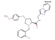 (4R)-1-(2-chlorobenzyl)-N-(imidazo[1,2-a]pyridin-2-ylmethyl)-4-[(4-methoxyphenyl)thio]-L-prolinamide
