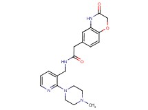 N-{[2-(4-methylpiperazin-1-yl)pyridin-3-yl]methyl}-2-(3-oxo-3,4-dihydro-2H-1,4-benzoxazin-6-yl)acetamide