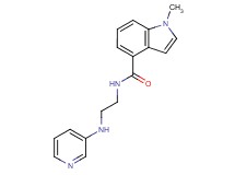 1-methyl-N-[2-(pyridin-3-ylamino)ethyl]-1H-indole-4-carboxamide