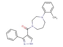 1-(2-methylphenyl)-4-[(3-phenyl-1H-pyrazol-4-yl)carbonyl]-1,4-diazepane