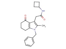 2-(1-benzyl-2-methyl-4-oxo-4,5,6,7-tetrahydro-1H-indol-3-yl)-N-cyclobutylacetamide
