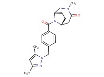 (1S*,6R*)-9-{4-[(3,5-dimethyl-1H-pyrazol-1-yl)methyl]benzoyl}-3-methyl-3,9-diazabicyclo[4.2.1]nonan-4-one