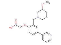 {2-[(3-methoxypiperidin-1-yl)methyl]-4-pyridin-3-ylphenoxy}acetic acid