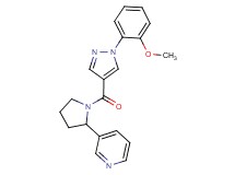 3-(1-{[1-(2-methoxyphenyl)-1H-pyrazol-4-yl]carbonyl}-2-pyrrolidinyl)pyridine