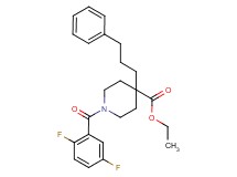 ethyl 1-(2,5-difluorobenzoyl)-4-(3-phenylpropyl)-4-piperidinecarboxylate