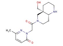 2-{2-[(4aS*,8aR*)-4a-(hydroxymethyl)octahydro-1,6-naphthyridin-6(2H)-yl]-2-oxoethyl}-6-methyl-3(2H)-pyridazinone