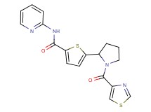 N-2-pyridinyl-5-[1-(1,3-thiazol-4-ylcarbonyl)-2-pyrrolidinyl]-2-thiophenecarboxamide