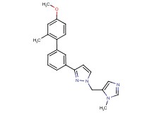 3-(4'-methoxy-2'-methyl-3-biphenylyl)-1-[(1-methyl-1H-imidazol-5-yl)methyl]-1H-pyrazole