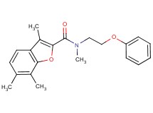 N,3,6,7-tetramethyl-N-(2-phenoxyethyl)-1-benzofuran-2-carboxamide