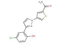 4-[3-(5-chloro-2-hydroxyphenyl)-1H-pyrazol-1-yl]thiophene-2-carboxamide