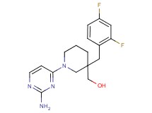 [1-(2-aminopyrimidin-4-yl)-3-(2,4-difluorobenzyl)piperidin-3-yl]methanol
