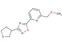 2-(methoxymethyl)-6-[3-(tetrahydrofuran-3-yl)-1,2,4-oxadiazol-5-yl]pyridine