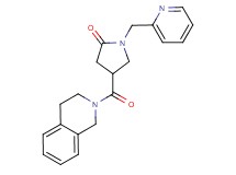 4-(3,4-dihydro-2(1H)-isoquinolinylcarbonyl)-1-(2-pyridinylmethyl)-2-pyrrolidinone
