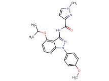 N-[4-isopropoxy-1-(4-methoxyphenyl)-1H-indazol-3-yl]-1-methyl-1H-pyrazole-3-carboxamide
