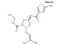 (4R)-N-ethyl-1-(3-methylbut-2-en-1-yl)-4-{[(5-methyl-3-thienyl)carbonyl]amino}-L-prolinamide