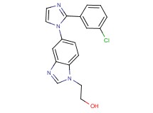 2-{5-[2-(3-chlorophenyl)-1H-imidazol-1-yl]-1H-benzimidazol-1-yl}ethanol