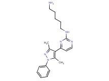 N-[4-(3,5-dimethyl-1-phenyl-1H-pyrazol-4-yl)-2-pyrimidinyl]-1,5-pentanediamine trifluoroacetate