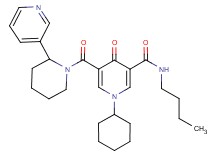 N-butyl-1-cyclohexyl-4-oxo-5-{[2-(3-pyridinyl)-1-piperidinyl]carbonyl}-1,4-dihydro-3-pyridinecarboxamide