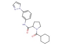 1-(cyclohexylcarbonyl)-N-[3-(1H-pyrazol-1-yl)phenyl]prolinamide