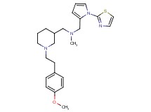 ({1-[2-(4-methoxyphenyl)ethyl]-3-piperidinyl}methyl)methyl{[1-(1,3-thiazol-2-yl)-1H-pyrrol-2-yl]methyl}amine