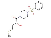 4-(methylthio)-1-oxo-1-[4-(phenylsulfonyl)-1-piperazinyl]-2-butanol