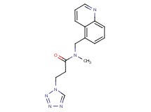 N-methyl-N-(5-quinolinylmethyl)-3-(1H-tetrazol-1-yl)propanamide