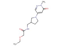 2-ethoxy-N-{[1-(1-methyl-6-oxo-1,6-dihydro-4-pyridazinyl)-3-pyrrolidinyl]methyl}acetamide