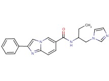 N-[1-(1H-imidazol-1-ylmethyl)propyl]-2-phenylimidazo[1,2-a]pyridine-6-carboxamide