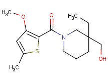 {3-ethyl-1-[(3-methoxy-5-methyl-2-thienyl)carbonyl]-3-piperidinyl}methanol