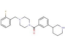 1-(2-fluorobenzyl)-4-(3-piperidin-3-ylbenzoyl)piperazine